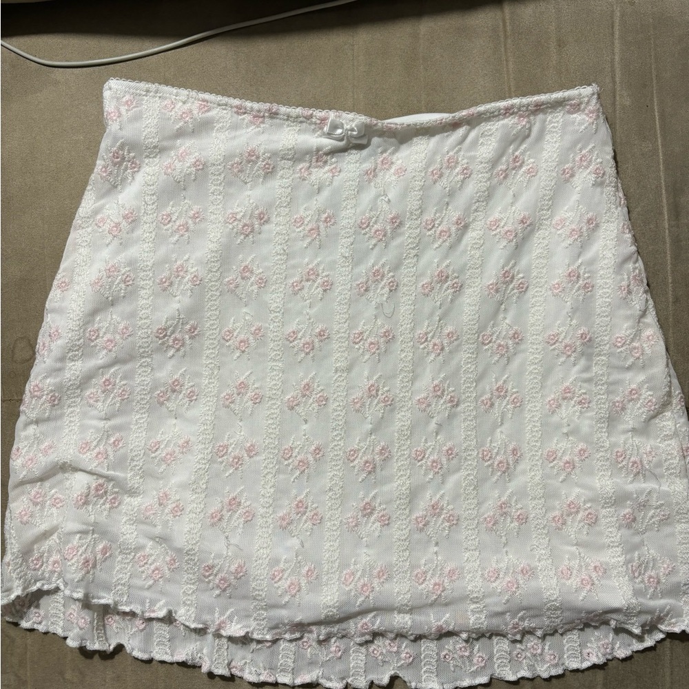 Garage floral miniskirt